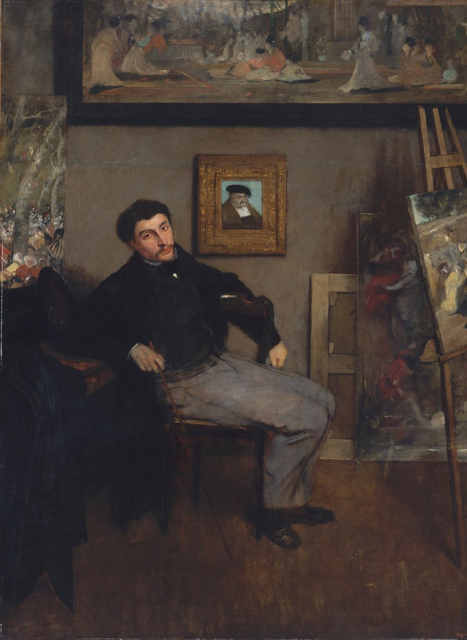 Portrait of the painter Tissot by Edgar Degas