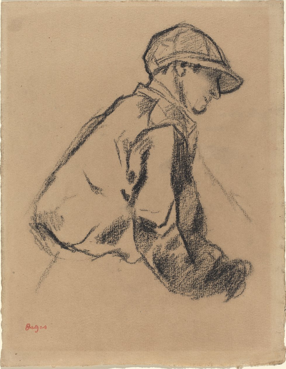 Study of a Jockey, c.1884 by Edgar Degas