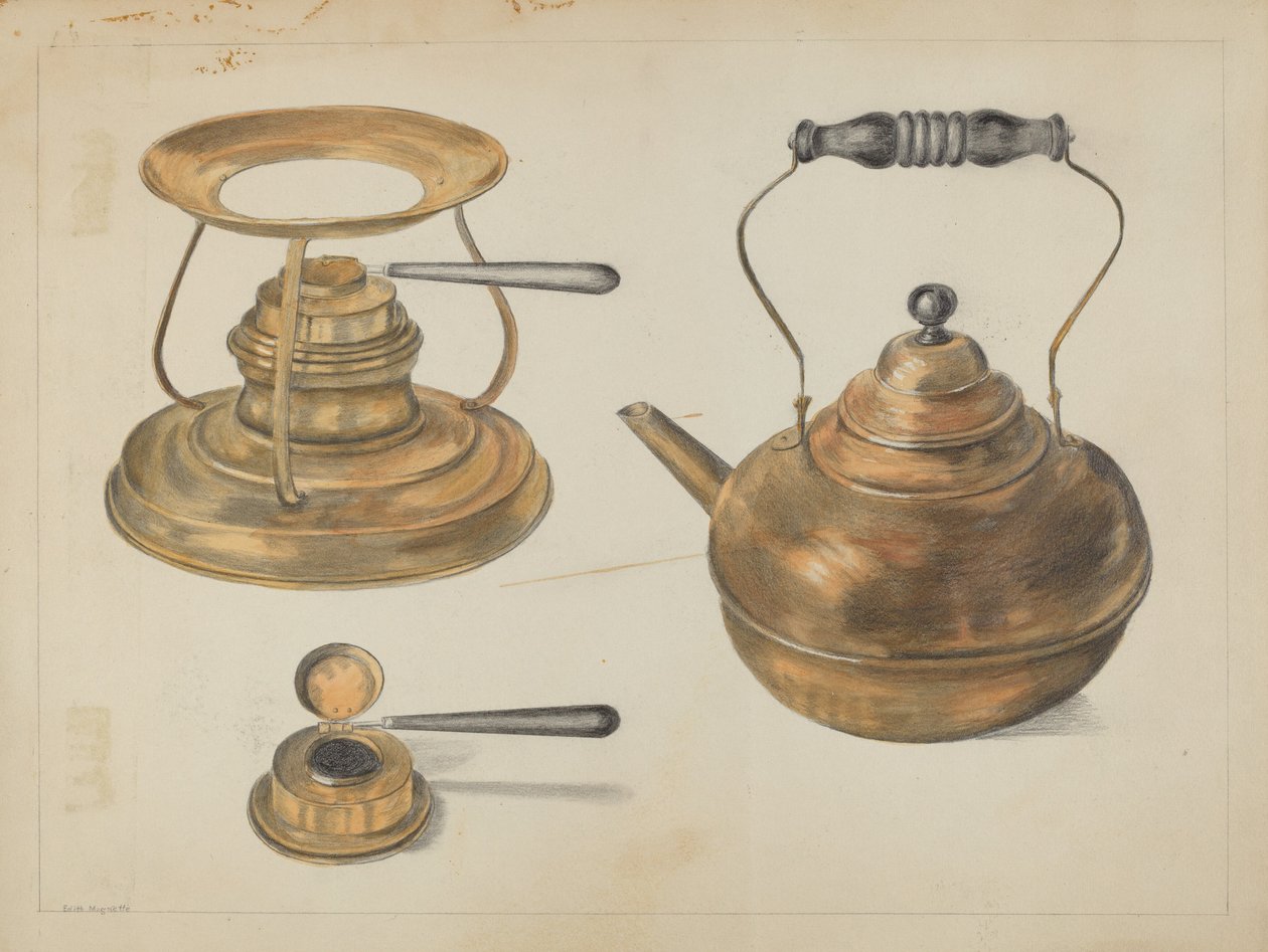 Burner and Kettle by Edith Magnette