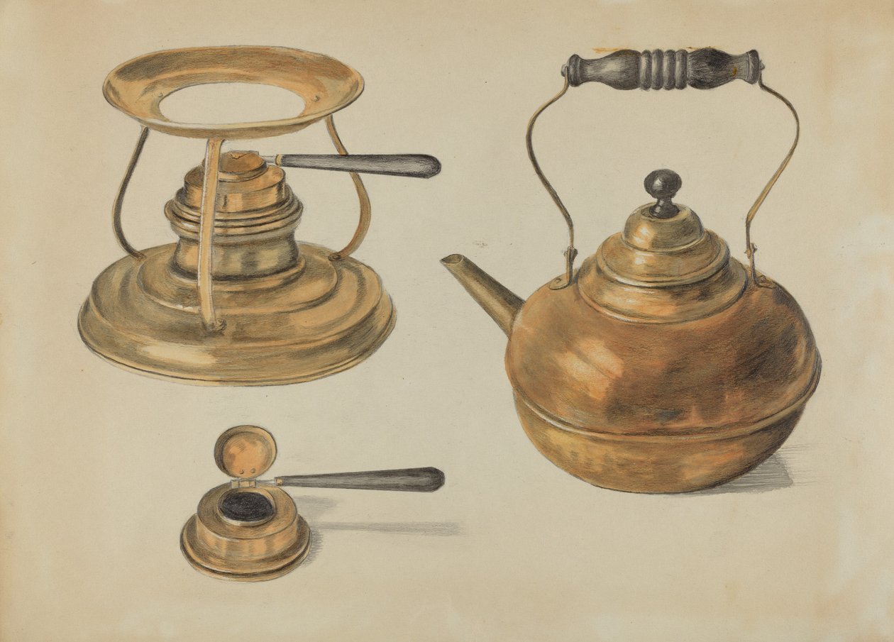 Burner and Kettle by Edith Magnette