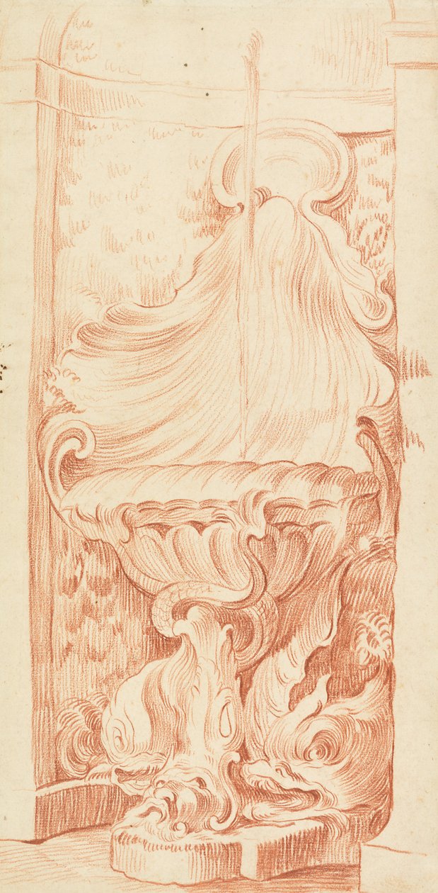 Design for Fountain in Niche by Edmé Bouchardon