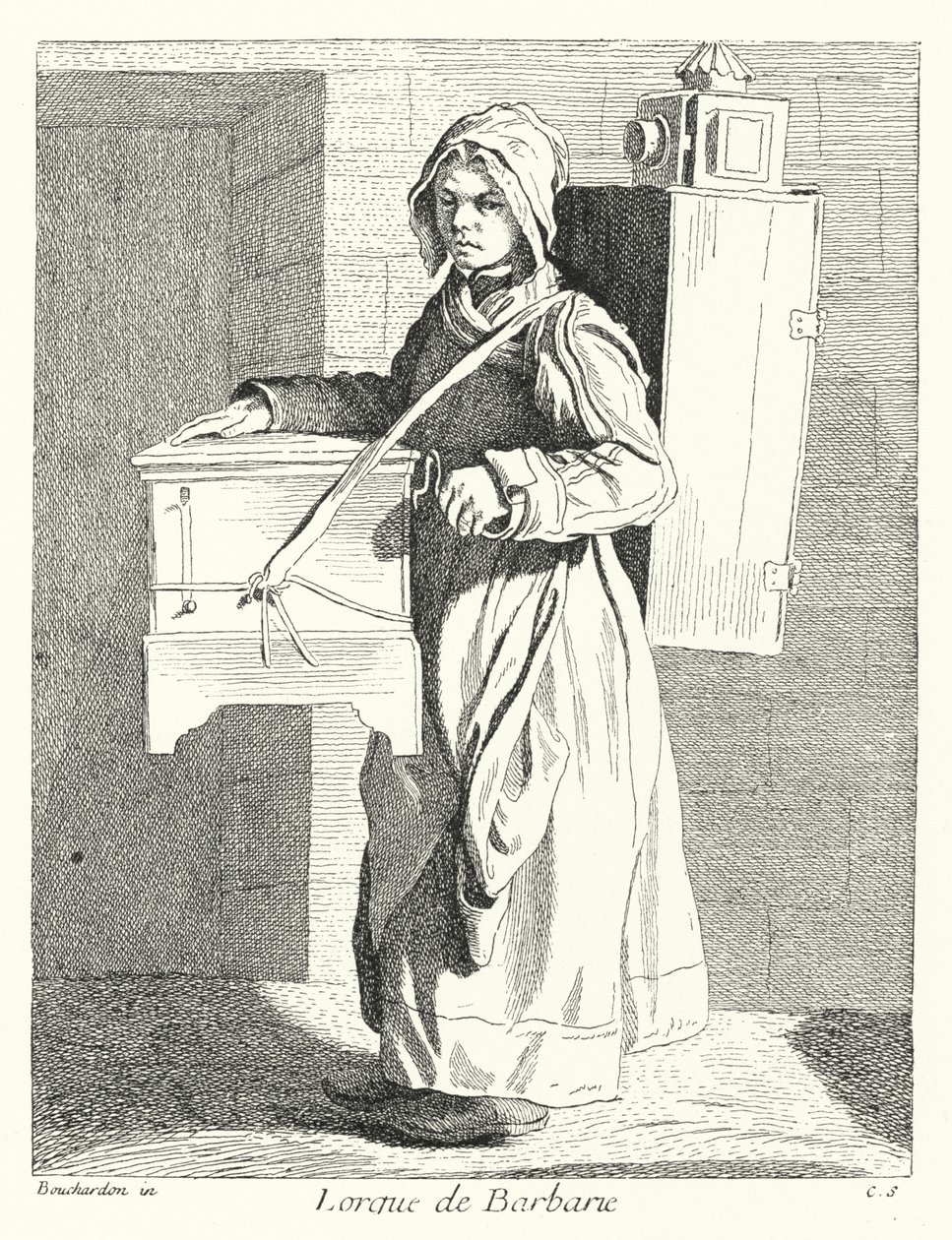 Barrel Organ Player by Edmé (after) Bouchardon