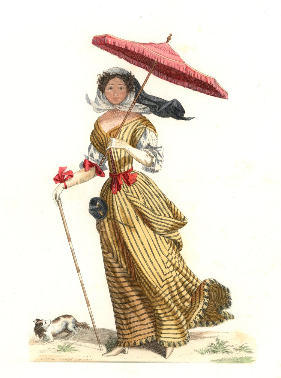 French Woman in Summer Dress by Edmond Lechevallier Chevignard
