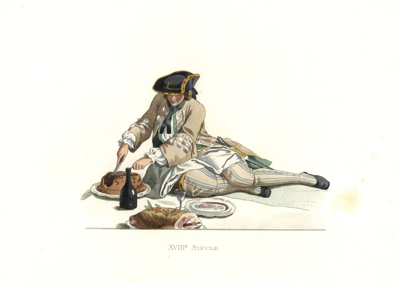 Gentleman in Hunting Clothes, France by Edmond Lechevallier Chevignard