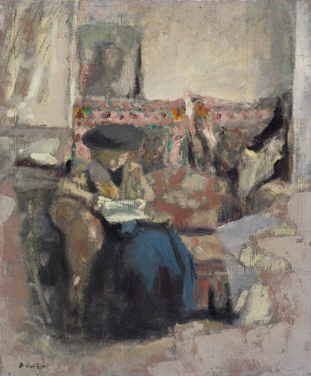 The Reader with the Cushion by Edouard Vuillard