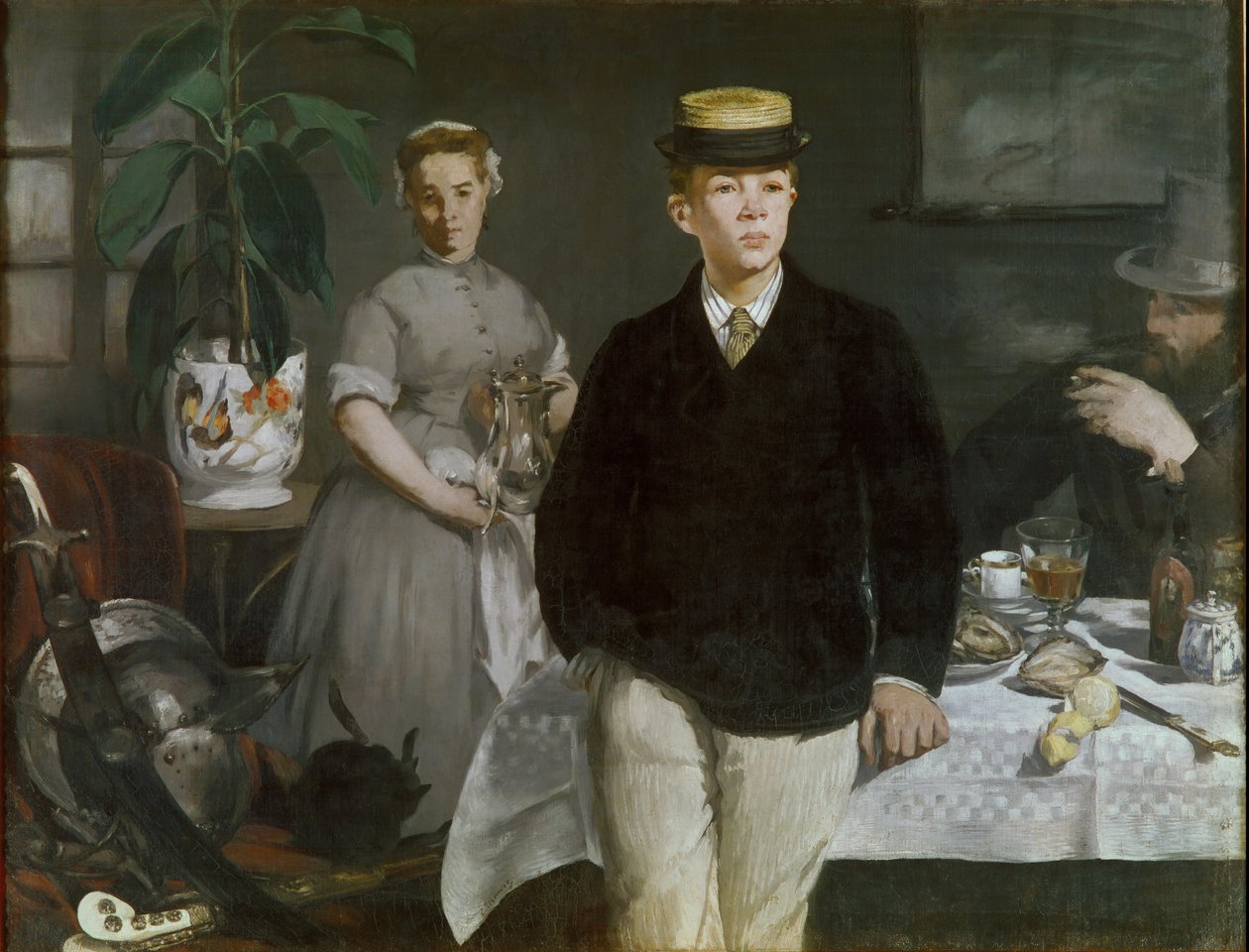 Luncheon in the Studio by Édouard Manet