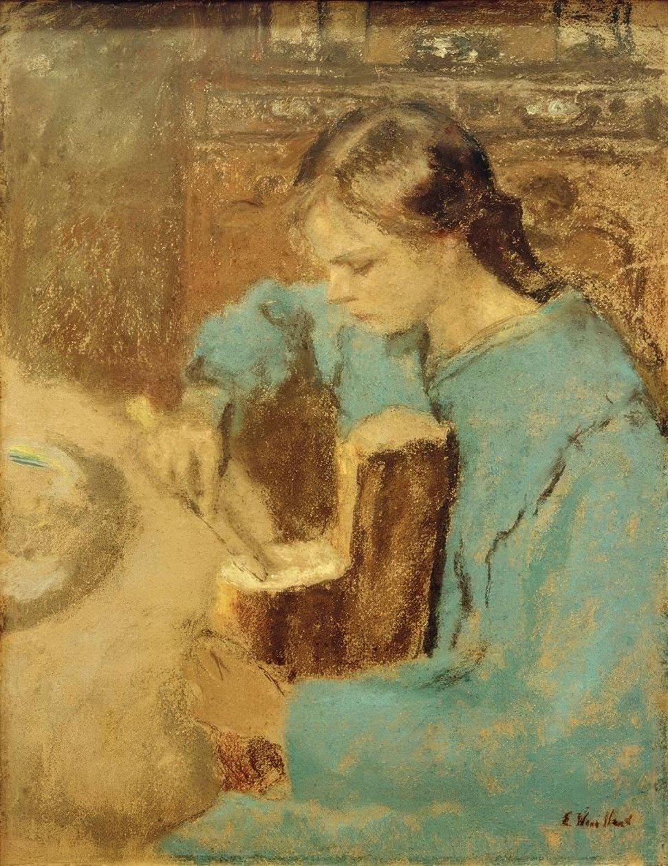 Annette with the Loaf of Bread by Edouard Vuillard