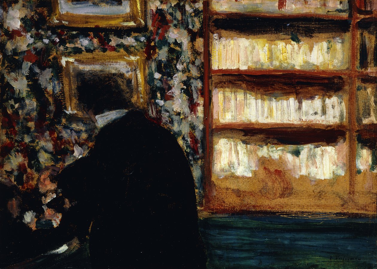 Monsieur Natanson in the Library by Edouard Vuillard