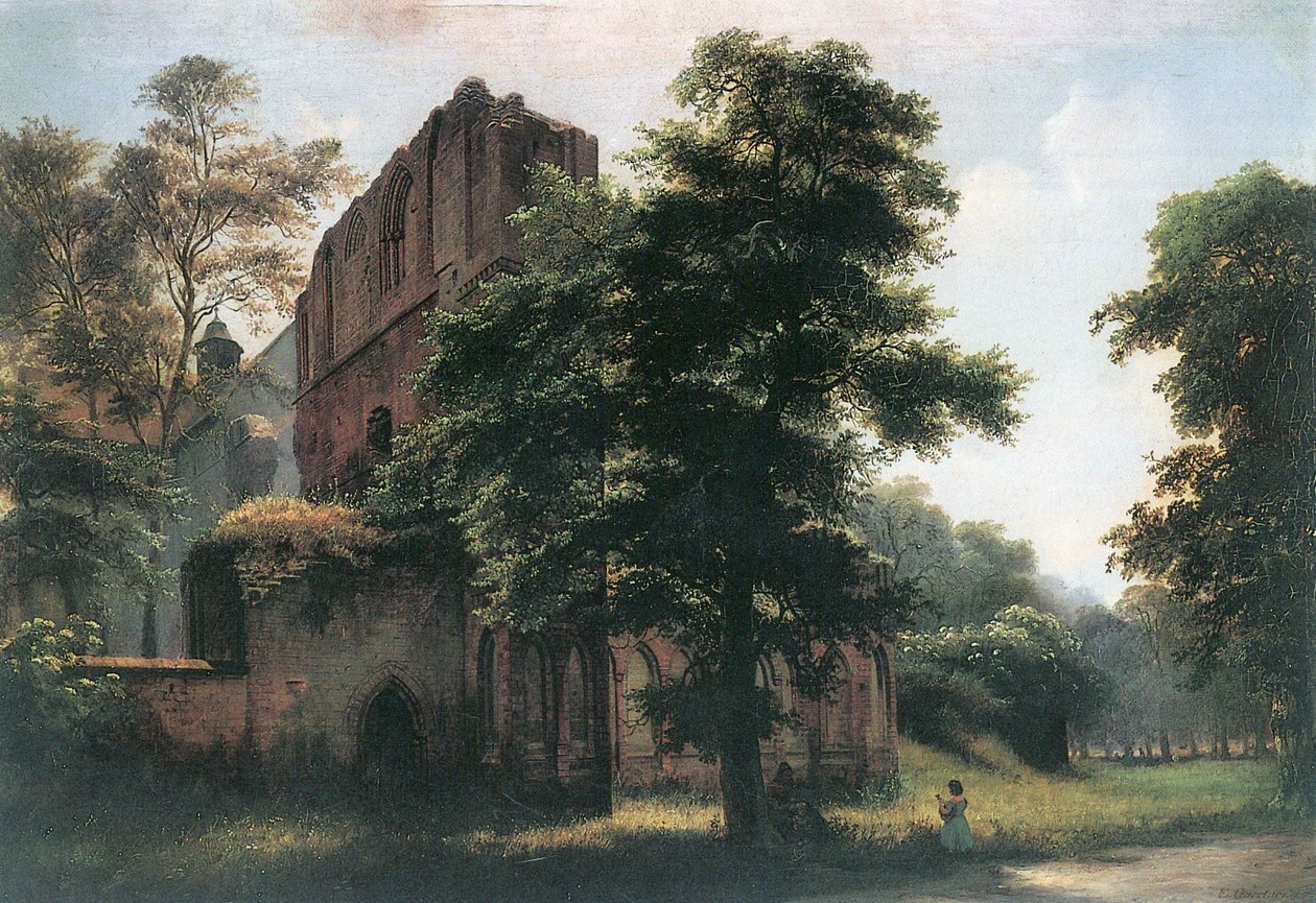 Ruins of Lehnin Monastery by Eduard Gaertner