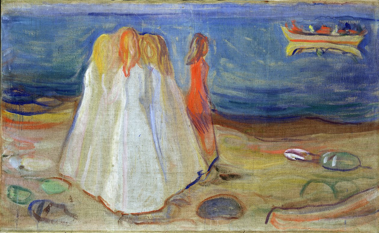 Girls at the Seaside, 1906 by Edvard Munch