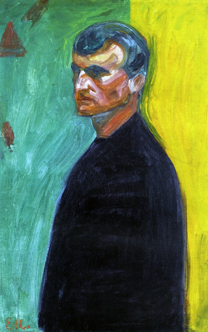 Self portrait, c.1904 by Edvard Munch