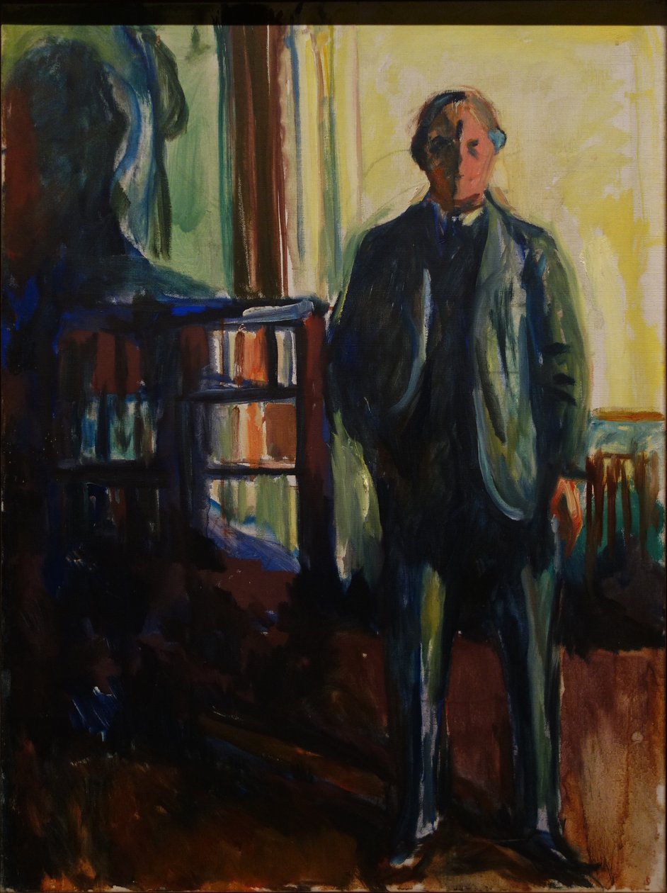 Self-Portrait with Hands in Pockets by Edvard Munch