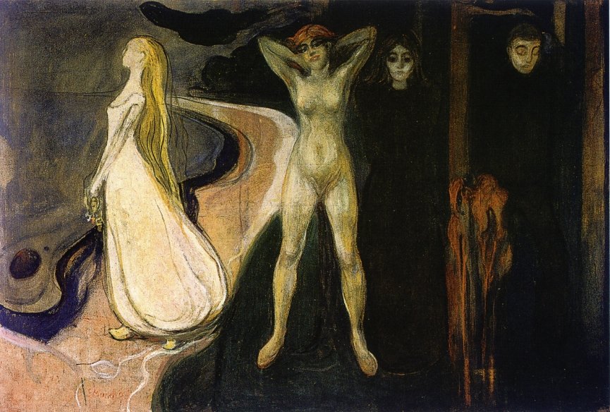 The Woman in Three Stages by Edvard Munch