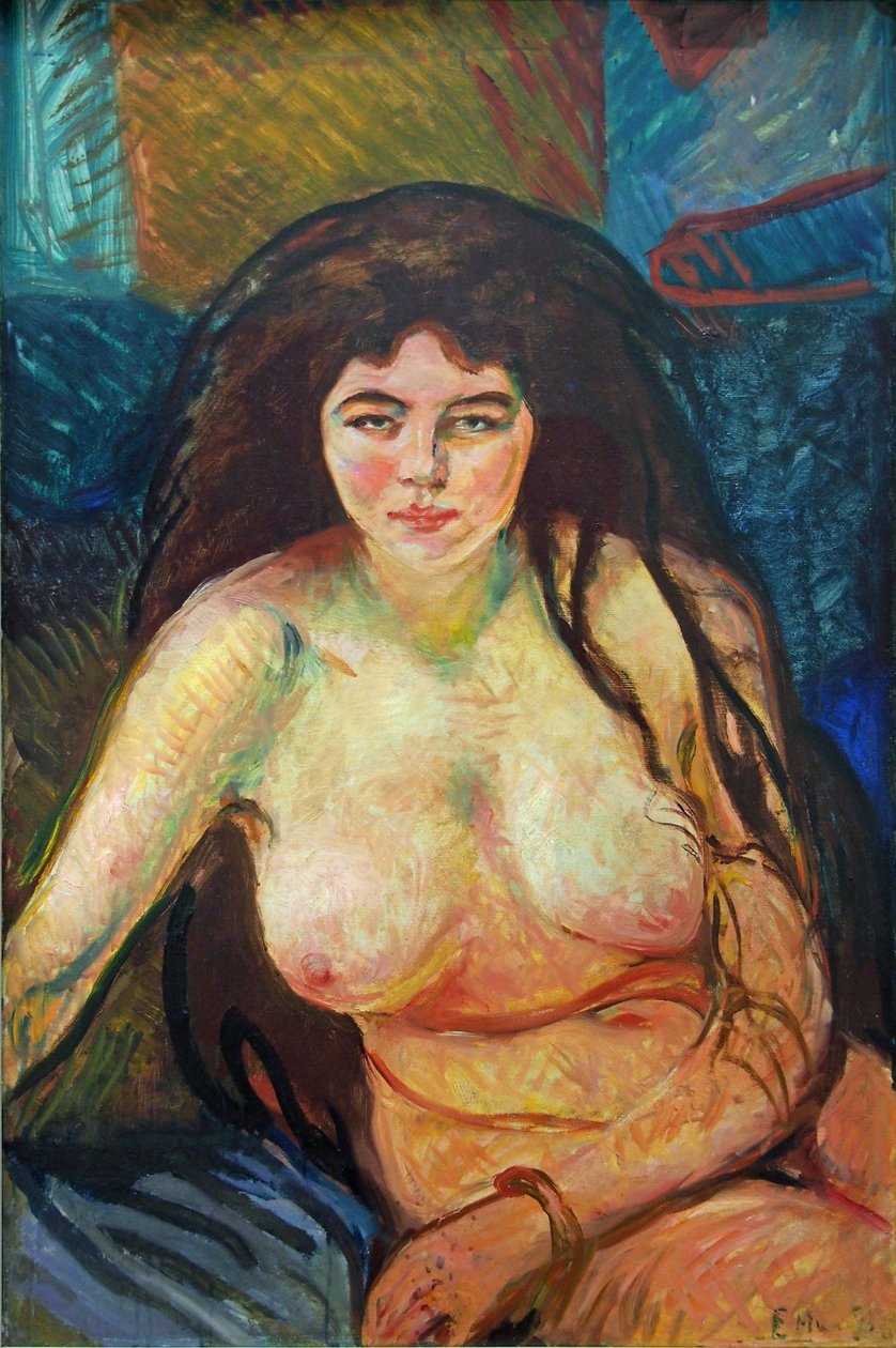 Female Half-Nude by Edvard Munch