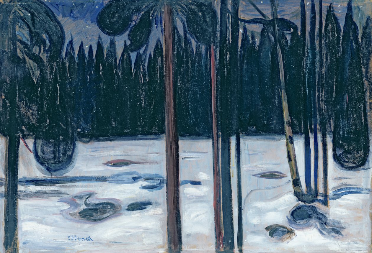 Winter Landscape by Edvard Munch