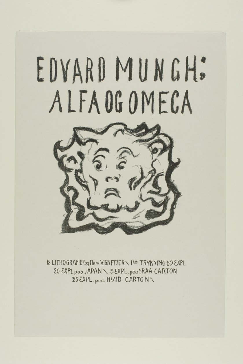 Alpha and Omega: Title Page by Edvard Munch