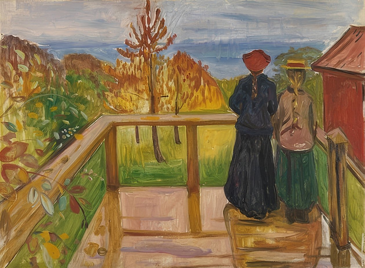 On the Veranda by Edvard Munch
