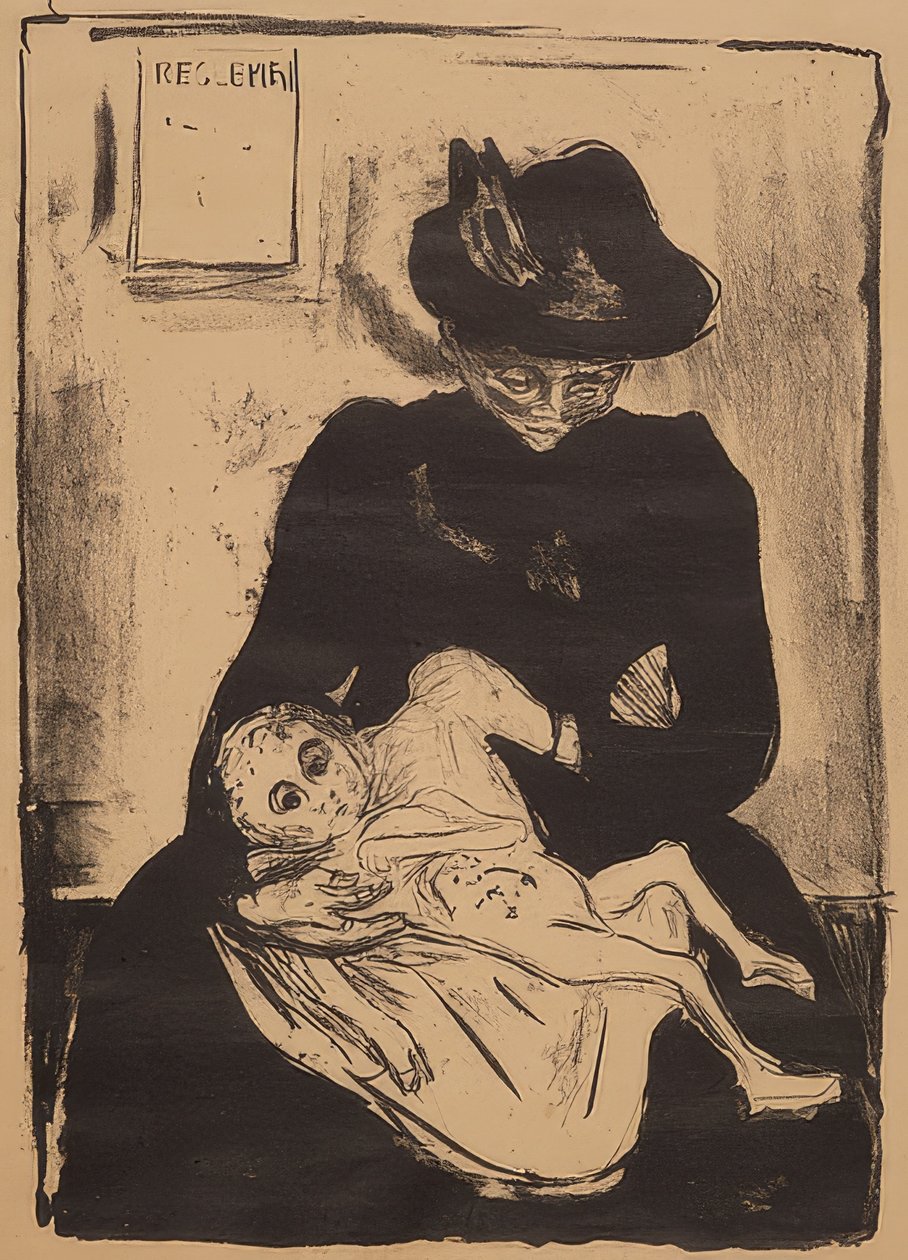 Inheritance. 1916 by Edvard Munch
