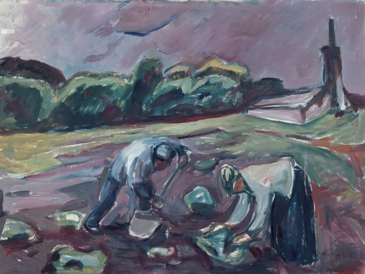 Picking Potatoes by Edvard Munch