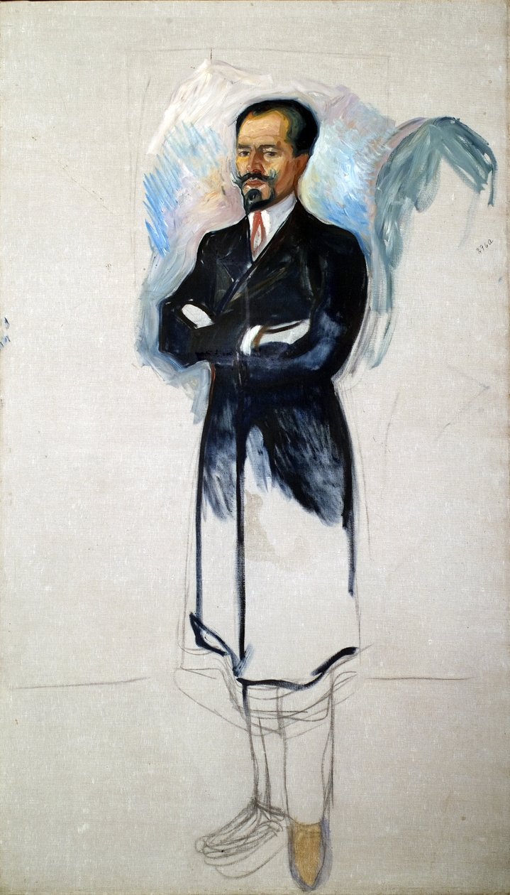 Portrait of Ernest Thiel by Edvard Munch