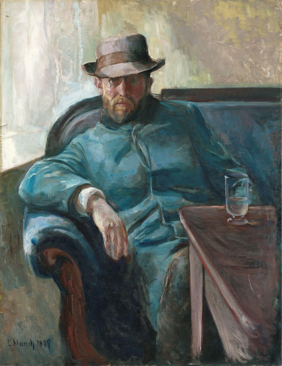 Portrait of Hans Jaeger, 1889 by Edvard Munch