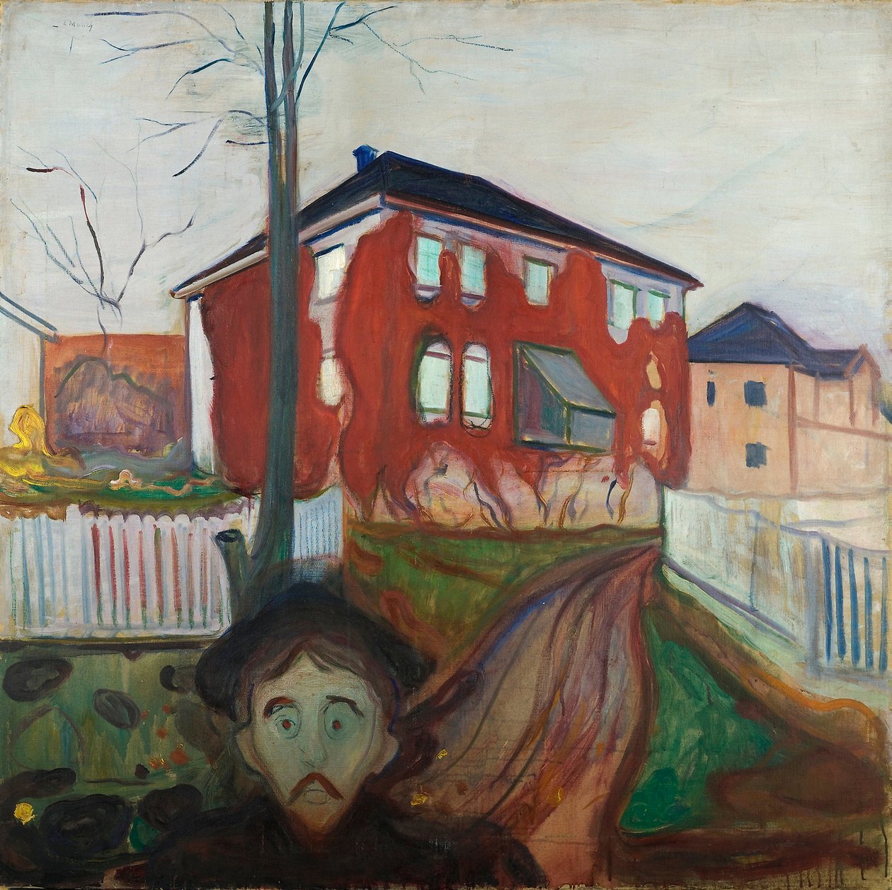 Red Virginia Creeper by Edvard Munch