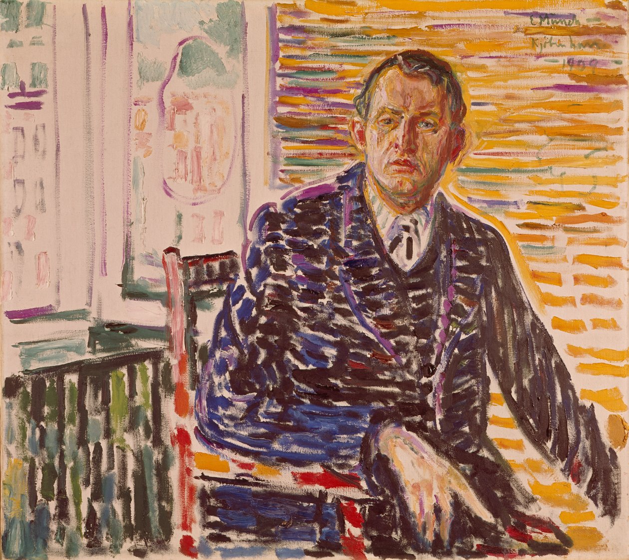 Self-Portrait by Edvard Munch