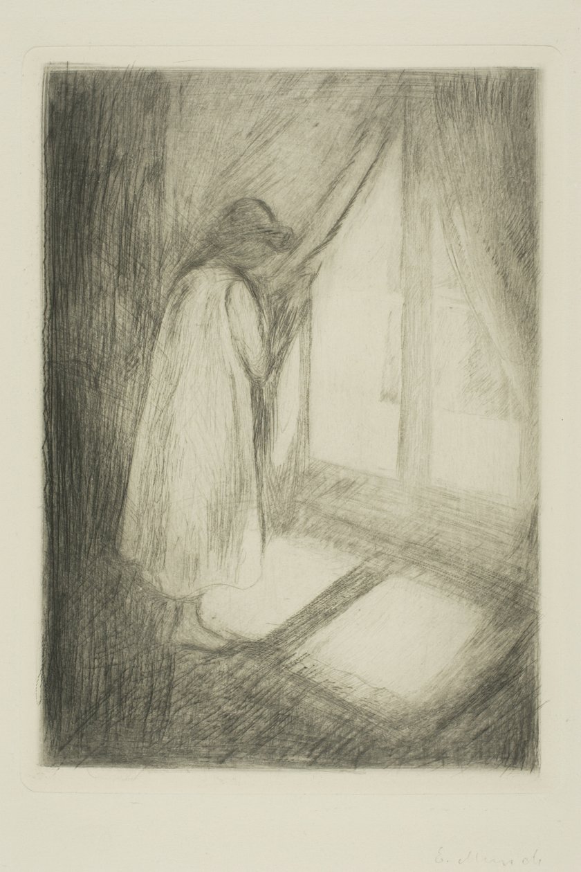The Girl at the Window by Edvard Munch