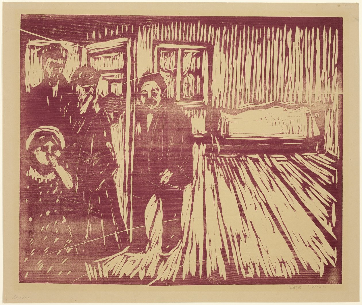 The Smell of Death by Edvard Munch