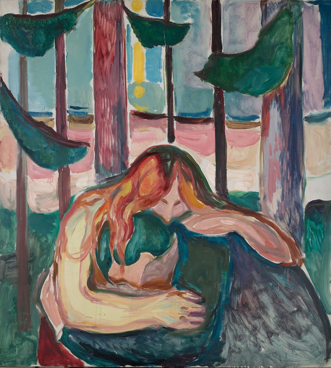 The Vampire in the Forest by Edvard Munch