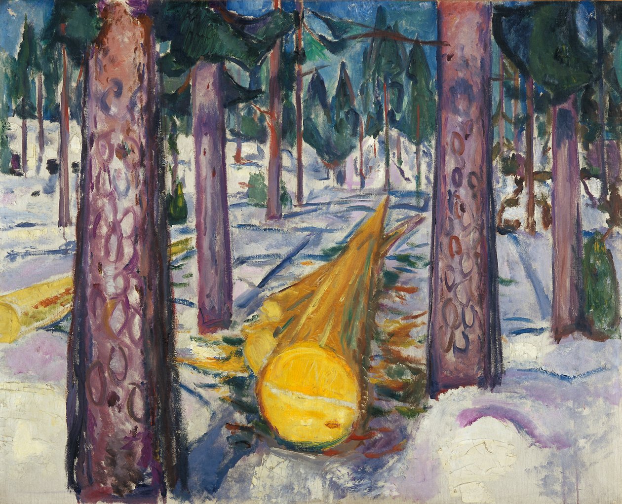 The Yellow Log by Edvard Munch