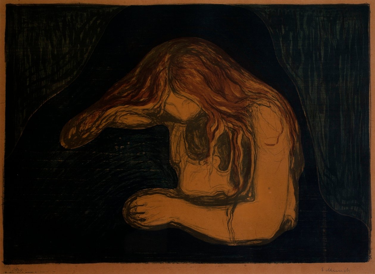 Vampire by Edvard Munch