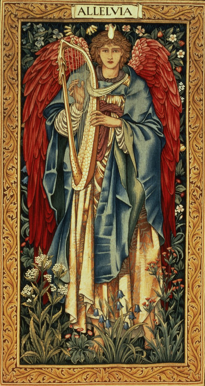 Alleluia, designed by Edward Burne-Jones and made by Morris and Company, c.1885 by Edward Burne Jones