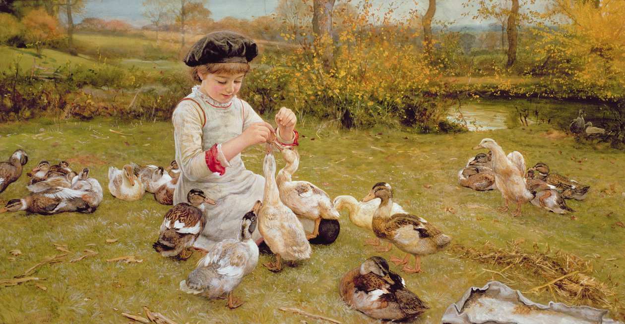 Feeding the Ducks by Edward Killingworth Johnson