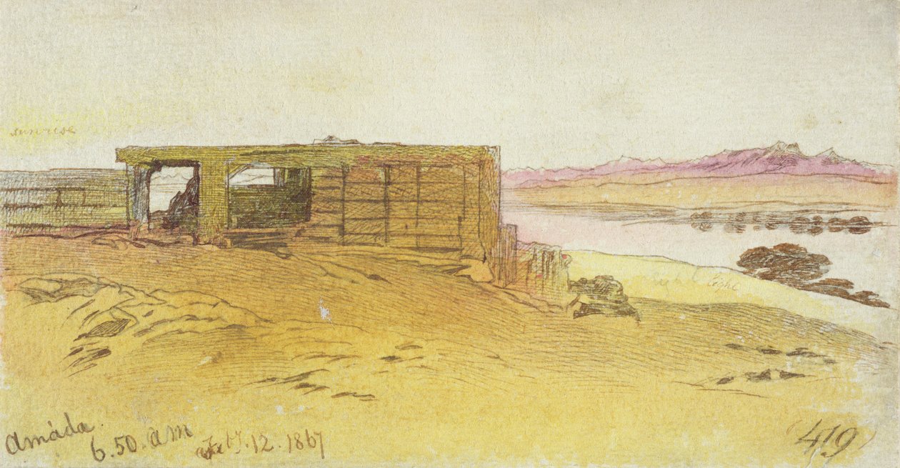 Amada, 6:50am, 12 February 1867 by Edward Lear