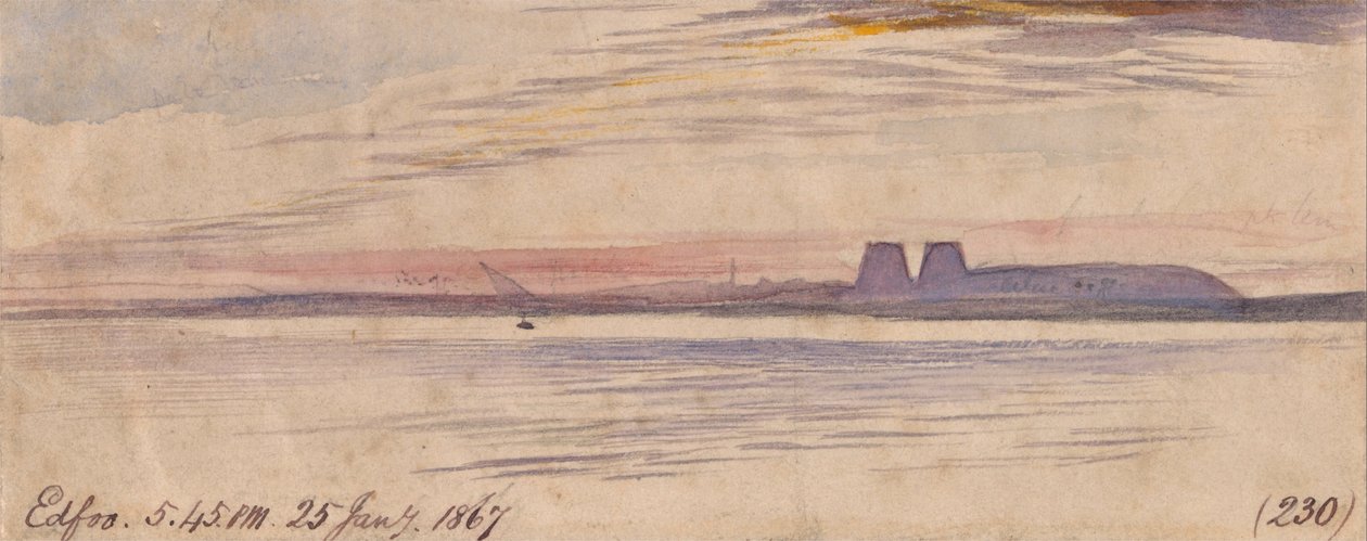 Edfu by Edward Lear