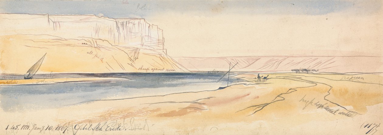 Gebel Sheikh Eredi by Edward Lear