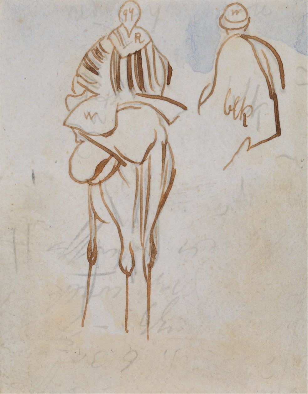 Study of an Egyptian Man on a Camel by Edward Lear