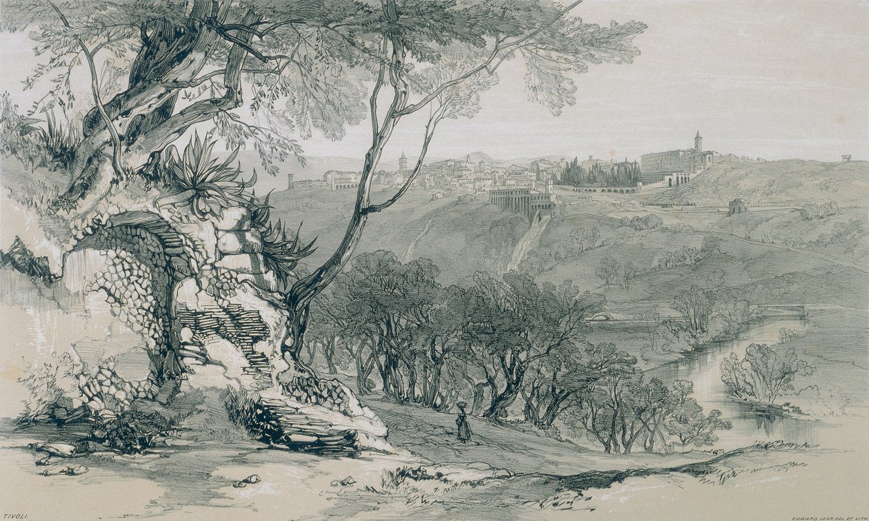 Views in Rome and its environs: Tivoli with Maecenas