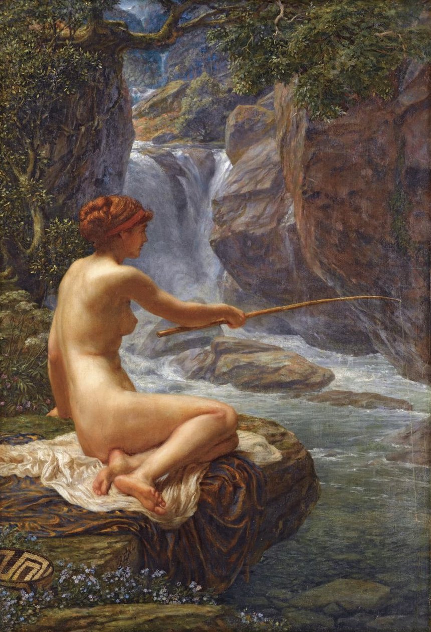 A Nymph of the Stream by Edward John Poynter