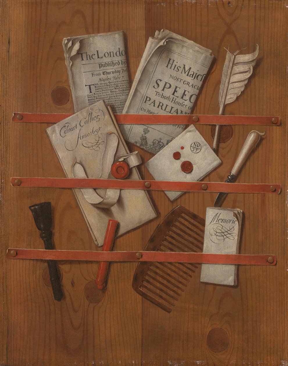 A Letter Rack by Edward Collier