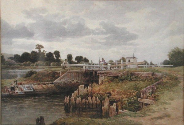 A View on the Thames by Edward Duncan
