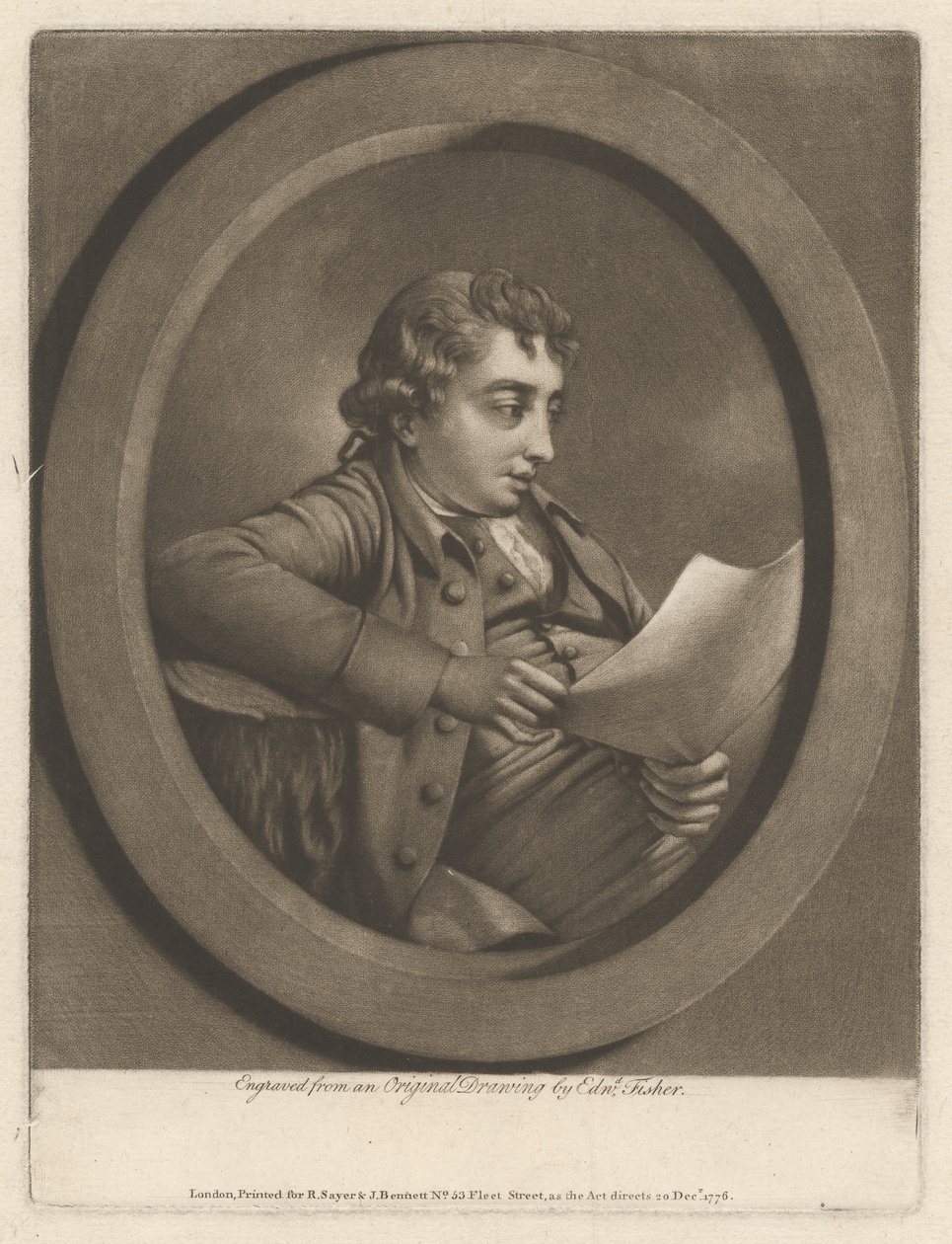 Burchell Reading the Ballad by Edward Fisher