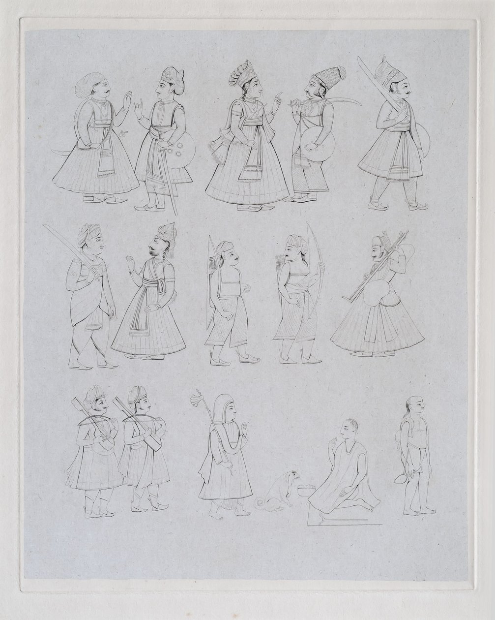 Figures showing various occupations by Edward Francis Finden