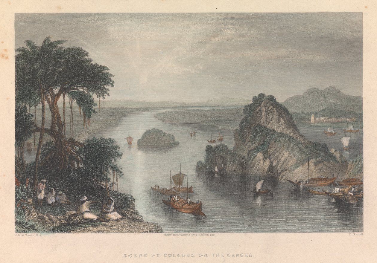 Scene at Colgong on the Ganges by Edward Goodall