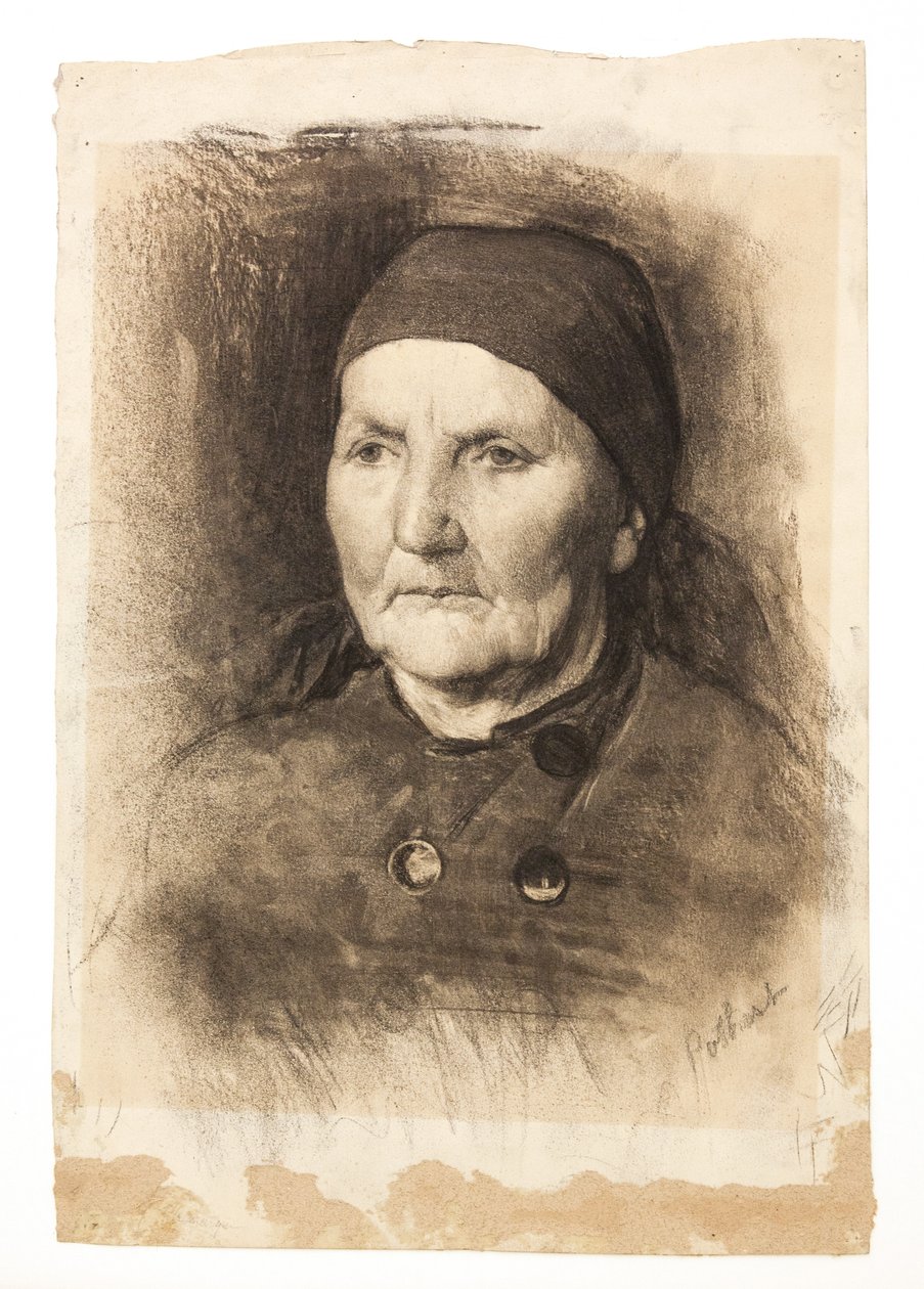 Study Head (Woman in a Scarf) by Edward Henry Potthast