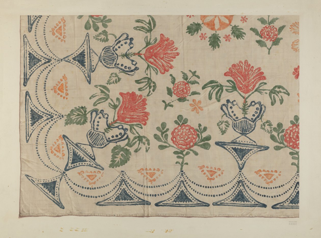 Printed Textile by Edward Kibbee