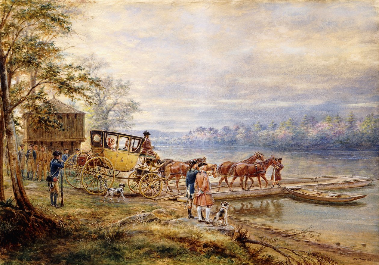 Waiting for the Ferry by Edward Lamson Henry