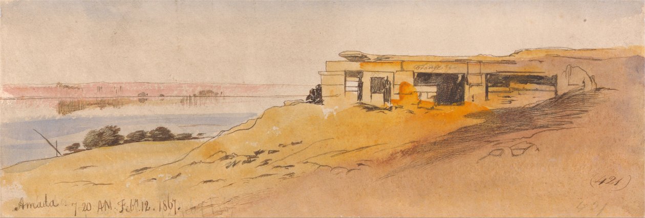 Amada, 7:20 am, 12 February 1867 by Edward Lear
