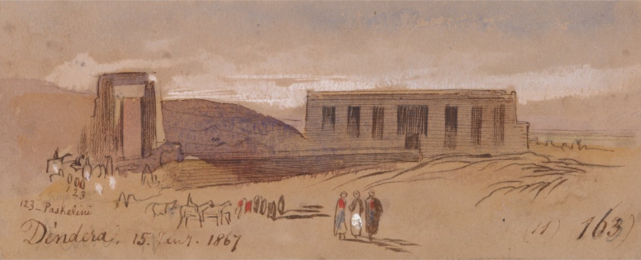 Dendera by Edward Lear